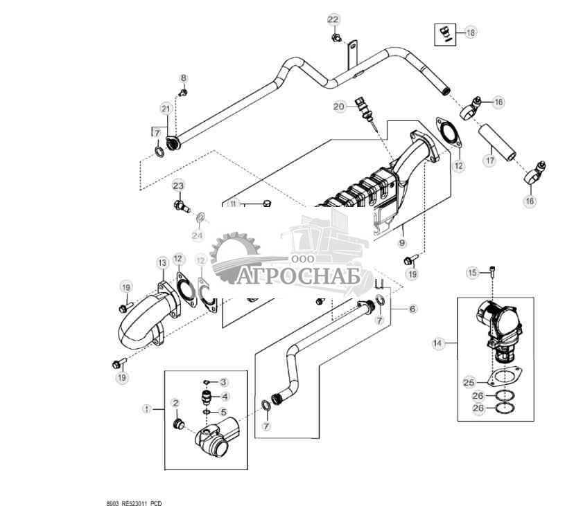 8903 Система рециркуляции выхлопных газов 